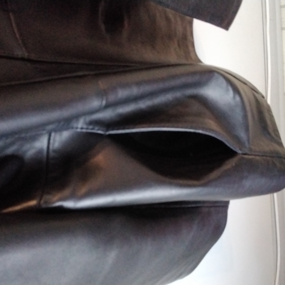 Worthington Ladies genuine leather car coat - Picture 3 of 9